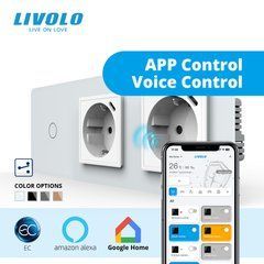 Сенсорный выключатель LIVOLO с розеткой