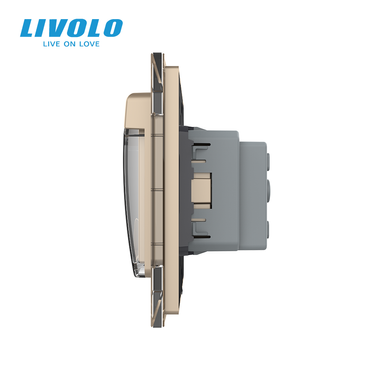 Розетка влагозащищенная с крышкой Livolo