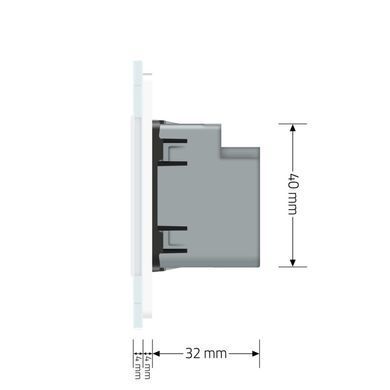 USB-A and USB-C Power Delivery 36W socket Livolo