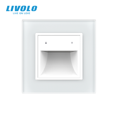 Світильник для сходів LIVOLO, сірий, 2.5D скляна рамка, регулювання яскравості та кольору світла, 220В