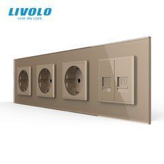 Чотиримісна електрична розетка LIVOLO