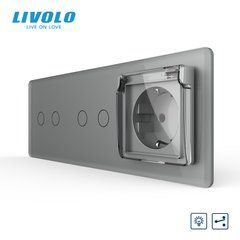 Сенсорный диммер LIVOLO с розеткой
