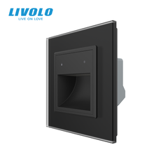 Світильник для сходів LIVOLO, сірий, 2.5D скляна рамка, регулювання яскравості та кольору світла, 220В