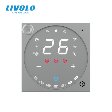 Wi-Fi терморегулятор сенсорний для електричної теплої підлоги LIVOLO, модуль без рамки
