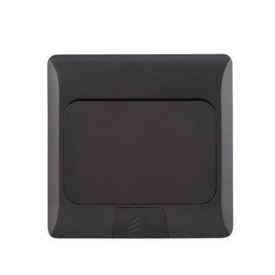 LIVOLO floor socket hatch gray, built into floor, empty housing without sockets for installing any modules, with cover, IP44, aluminum, smooth opening, size 145&times;145&times;65 mm (J28 gray)