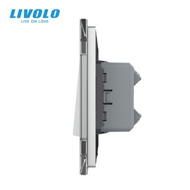 Одноклавишный перекрестный выключатель Livolo