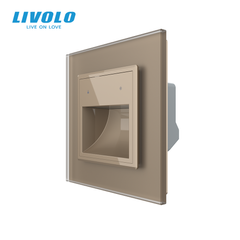 Світильник для сходів LIVOLO, сірий, 2.5D скляна рамка, регулювання яскравості та кольору світла, 220В