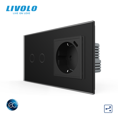 Сенсорний вимикач LIVOLO з розеткою