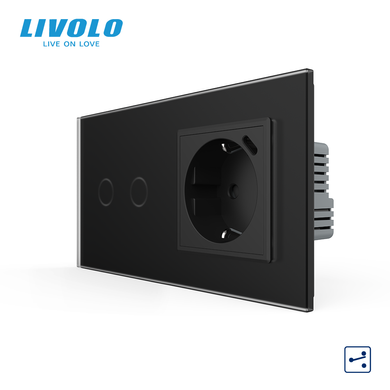 Сенсорний вимикач LIVOLO з розеткою