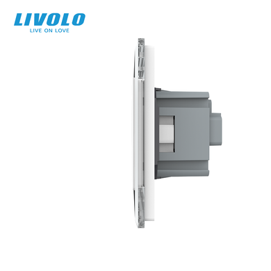 Розетка п'ятимісна з заземленням Livolo