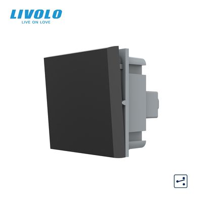 Механизм одноклавишный проходной выключатель Livolo