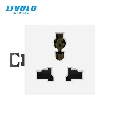 Механізм універсальна розетка 12 стандартів в 1 Livolo