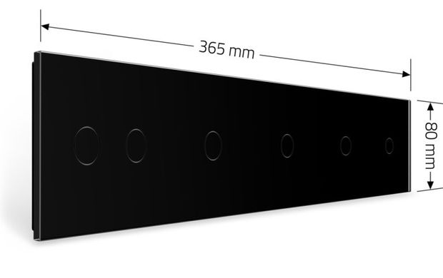 Панель для сенсорного вимикача 6 сенсорів Livolo