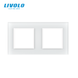 2-Gang Frame LIVOLO tempered glass