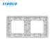 2-Gang Frame LIVOLO tempered glass