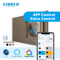 Сенсорный выключатель LIVOLO с розеткой