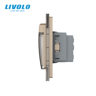 Сенсорный диммер LIVOLO с розеткой