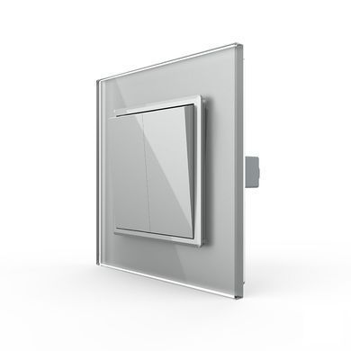 Mechanical 2 gang reset function switch Livolo
