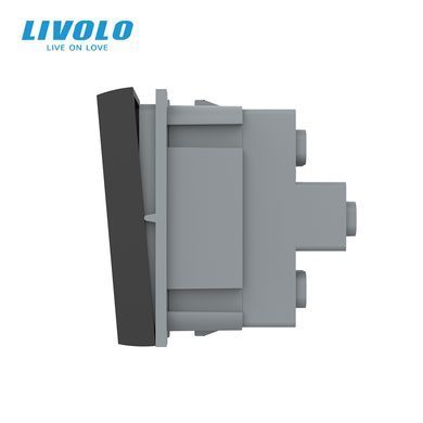 Механизм двухклавишный проходной выключатель Livolo