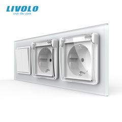 Клавішний вимикач LIVOLO з розеткою