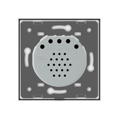 Бесшумный сенсорный проходной/перекрестный выключатель 1 сенсор Livolo