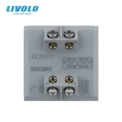 Механизм одноклавишный перекрестный выключатель Livolo