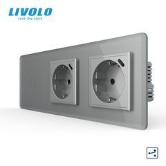 Сенсорний вимикач LIVOLO з розеткою