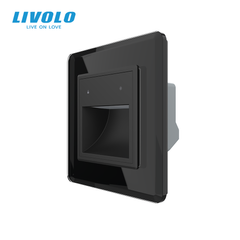 Світильник для сходів LIVOLO, сірий, 2.5D скляна рамка, регулювання яскравості та кольору світла, 220В