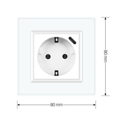 Электрическая розетка с USB Type-C Power Delivery 18 Вт Livolo