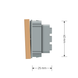 Mechanical three way switch 1 gang module Livolo