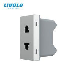 Механізм універсальна розетка 2 в 1 Livolo