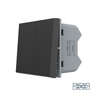 Mechanical cross switch 2 gang module Livolo