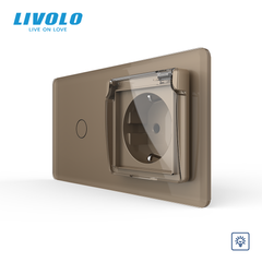 Сенсорний димер LIVOLO з розеткою