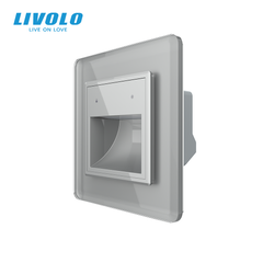 Світильник для сходів LIVOLO, сірий, 2.5D скляна рамка, регулювання яскравості та кольору світла, 220В