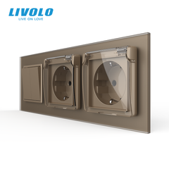Клавішний вимикач LIVOLO з розеткою