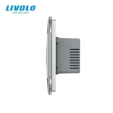 Терморегулятор LIVOLO для електричної теплої підлоги, сенсорний + сенсорний вимикач на 3 лінії (1+2)