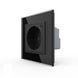 Smart EC wall power socket Livolo black glass (VL-M7FCTC16AZ2-2BP)