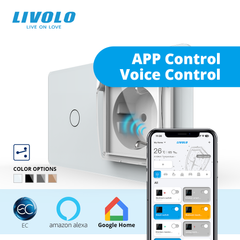 Сенсорный выключатель LIVOLO с розеткой
