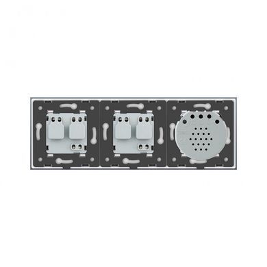 Розумний сенсорний ZigBee вимикач 1 сенсор 2 розетки Livolo