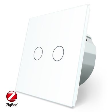 Smart ZigBee touch switch 2 gang Livolo