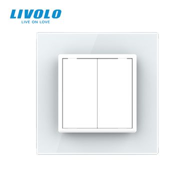 Mechanical 2 gang reset function switch Livolo