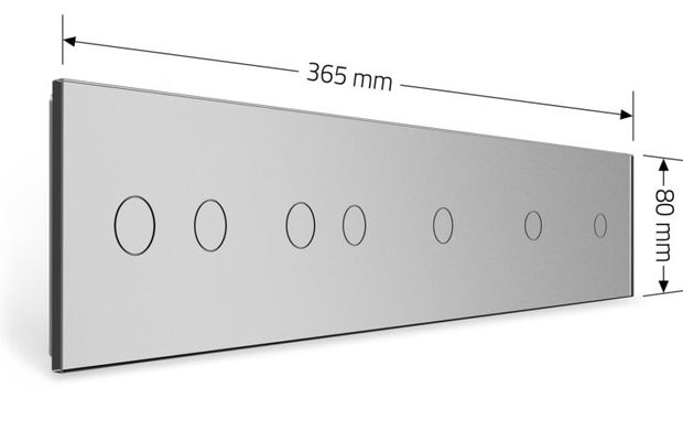 Панель для сенсорного вимикача 7 сенсорів Livolo