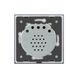 Сенсорный выключатель 1 сенсор Livolo розовый стекло (VL-FC1-2GP)