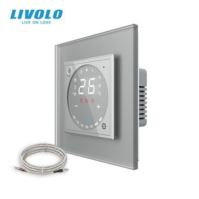 LIVOLO for electric underfloor heating touch Wi-Fi thermostat, 2.5D glass