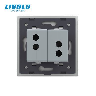Розетка подвійна USB з блоком живлення Livolo