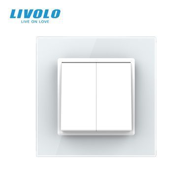 Двоклавішний перехресний вимикач Livolo