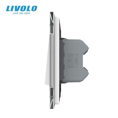 Двухклавишный перекрестный выключатель Livolo