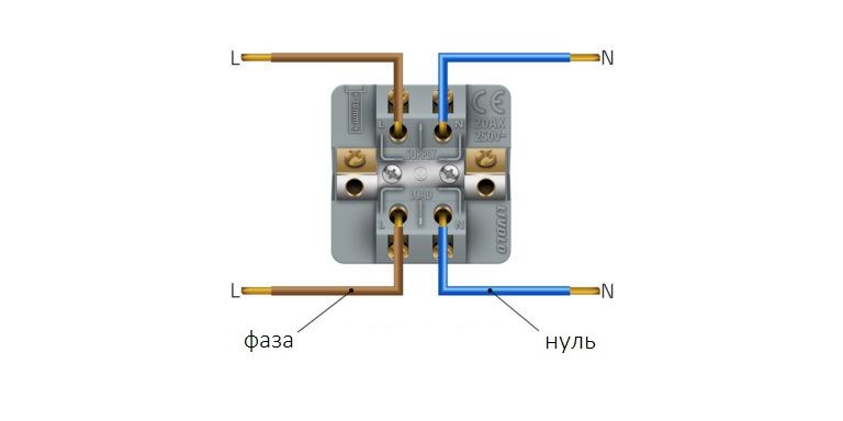 Mechanical мain switch 20A 1 gang module Livolo