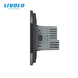 Електрична розетка з USB Type-C Power Delivery 18 Вт Livolo