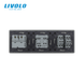 Universal one-way/two-way rocker switch LIVOLO, 2 gangs + 2 sockets with USB-C 18 W, 16 A, earthed